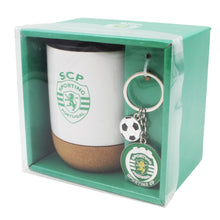 Load image into Gallery viewer, Officially Licensed Sporting Travel Mug with Removable Cork Bottom and Keychain Set