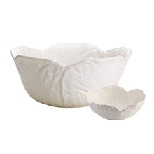 Load image into Gallery viewer, Bordallo Pinheiro Cabbage 5 Piece Salad Serving Set, Beige