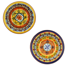 Load image into Gallery viewer, Hand-Painted Portuguese Pottery Clay Terracotta Colorful Dessert Bowl Set