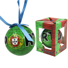 Load image into Gallery viewer, Traditional Portugal Themed Green and Red Christmas Ornament