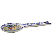 Load image into Gallery viewer, Traditional Portuguese Windows Decorative Ceramic Spoon Rest, Utensil Holder