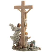 Load image into Gallery viewer, Crucifixion Scene Figurine – Jesus on the Cross with Mary, John & Followers