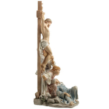 Load image into Gallery viewer, Crucifixion Scene Figurine – Jesus on the Cross with Mary, John & Followers