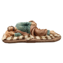 Load image into Gallery viewer, Sleeping Saint Joseph Figurine – Religious Statue of St. Joseph Resting on Blanket