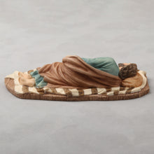 Load image into Gallery viewer, Sleeping Saint Joseph Figurine – Religious Statue of St. Joseph Resting on Blanket