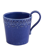 Load image into Gallery viewer, Bordallo Pinheiro Rua Nova Indigo Mug, Set of 4
