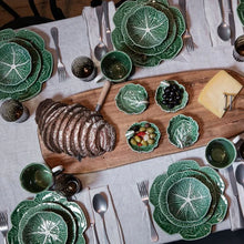 Load image into Gallery viewer, Bordallo Pinheiro Cabbage 13" Chip and Dip Platter