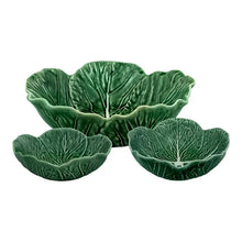 Load image into Gallery viewer, Bordallo Pinheiro Cabbage Nesting Bowls Set