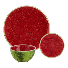 Load image into Gallery viewer, Bordallo Pinheiro Watermelon 3 Piece Dinnerware Set