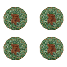 Load image into Gallery viewer, Bordallo Pinheiro Woods Boar Bread and Butter Plate, Set of 4