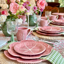 Load image into Gallery viewer, Bordallo Pinheiro Cabbage Pink 4 Piece Dinnerware Set