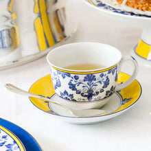 Load image into Gallery viewer, Vista Alegre Castelo Branco Breakfast Cup & Saucer, Set of 4