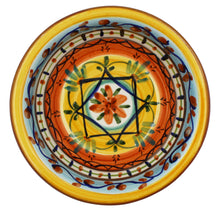 Load image into Gallery viewer, Hand-Painted Portuguese Pottery Clay Terracotta Colorful Dessert Bowl Set