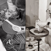 Load image into Gallery viewer, Hand-Painted Decorative Ceramic Portuguese Blue Floral Tile Spoon Rest