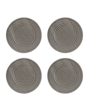 Load image into Gallery viewer, Bordallo Pinheiro Rua Nova Anthracite Fruit Plate, Set of 4