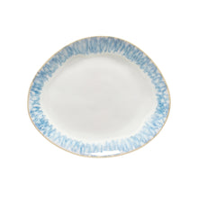 Load image into Gallery viewer, Costa Nova Brisa 11" Ria Blue Oval Dinner Plate/Platter Set