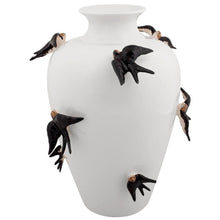 Load image into Gallery viewer, Bordallo Pinheiro Spring Large Pot with Swallows