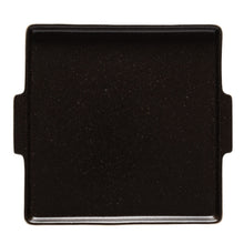 Load image into Gallery viewer, Costa Nova Nótos 9" Latitude Black Square Plate/Tray Set
