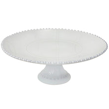 Load image into Gallery viewer, Costa Nova Pearl 14" White Footed Plate