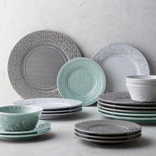 Load image into Gallery viewer, Bordallo Pinheiro Rua Nova Antique White 4 Piece Dinnerware Set