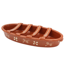 Load image into Gallery viewer, Traditional Portuguese Clay Terracotta Hand-Painted Sausage Roaster