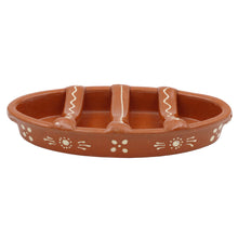 Load image into Gallery viewer, Traditional Portuguese Clay Terracotta Hand-Painted Sausage Roaster