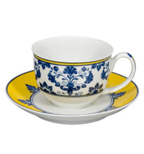 Load image into Gallery viewer, Vista Alegre Castelo Branco Coffee Cup & Saucer, Set of 4