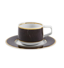 Load image into Gallery viewer, Vista Alegre Carrara Coffee Cup & Saucer, Set of 4