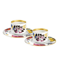 Load image into Gallery viewer, Vista Alegre Primavera Coffee Cups and Saucers, Set of 2