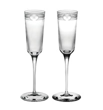Load image into Gallery viewer, Vista Alegre Crystal Ivory Flutes, Set of 2