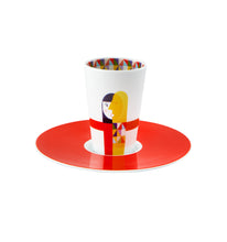 Load image into Gallery viewer, Vista Alegre Escape Goat Coffee Cup with Saucer IV - Set of 2