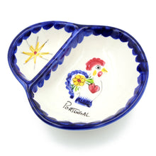 Load image into Gallery viewer, Hand-painted Traditional Portuguese Blue Rooster with Star Ceramic Olive Dish