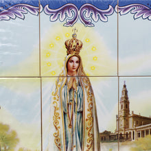 Load image into Gallery viewer, Our Lady of Fatima Apparition Portuguese Ceramic Tile Art Wall Panel Mural Decor