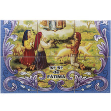 Load image into Gallery viewer, Our Lady of Fatima Apparition Portuguese Ceramic Tile Art Wall Panel Mural Decor