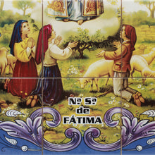 Load image into Gallery viewer, Our Lady of Fatima Apparition Portuguese Ceramic Tile Art Wall Panel Mural Decor