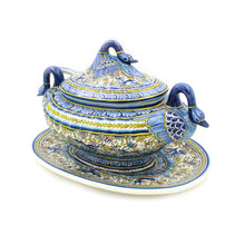 Load image into Gallery viewer, Coimbra Ceramics Hand-painted Decorative Tureen XVII Cent Recreation #1700