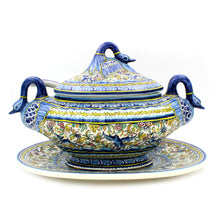 Load image into Gallery viewer, Coimbra Ceramics Hand-painted Decorative Tureen XVII Cent Recreation #1700