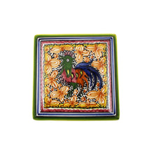 Load image into Gallery viewer, Coimbra Ceramics Hand-painted Decorative Square Box with Lid XVII Cent Recreation #209