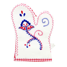 Load image into Gallery viewer, Made in Portugal Hand-embroidered Viana's Oven Mitts Set of 2