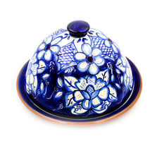 Load image into Gallery viewer, Hand-painted Portuguese Pottery Clay Terracotta Covered Cheese Dish