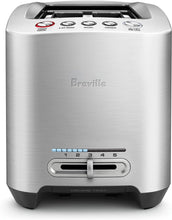Load image into Gallery viewer, Breville BTA830XL Die-Cast Smart Toaster 4-Slice Long Slot Toaster, Brushed Stainless Steel