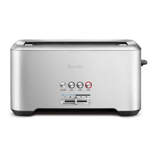 Load image into Gallery viewer, Breville BTA830XL Die-Cast Smart Toaster 4-Slice Long Slot Toaster, Brushed Stainless Steel