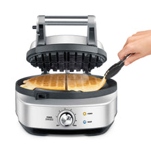 Load image into Gallery viewer, Breville BWM520XL No-Mess Waffle Maker, Brushed Stainless Steel