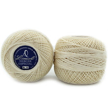 Load image into Gallery viewer, Limol Size 10 Neutral 50 Grs 100% Egyptian Cotton Special Mercerized Crochet Thread Ball Set