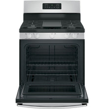 Load image into Gallery viewer, General Electric JGBS66REKSS 30” Stainless Steel Freestanding Gas Range 220-240 Volts Export Only