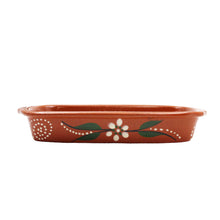 Load image into Gallery viewer, João Vale Hand-Painted Traditional Clay Terracotta Cooking Rectangular Roaster
