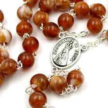 Load image into Gallery viewer, Our Lady of Fatima Honey Beads Catholic Rosary