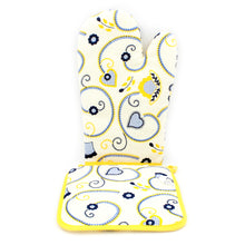 Load image into Gallery viewer, 100% Cotton Oven Mitt and Pot Holder Set Made in Portugal - Various Colors