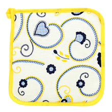 Load image into Gallery viewer, 100% Cotton Oven Mitt and Pot Holder Set Made in Portugal - Various Colors