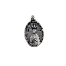 Load image into Gallery viewer, Our Lady of Fatima White Pearl Rosary w/ Angel Wings and Fatima Medal